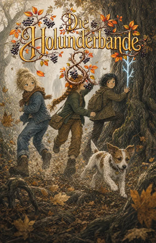 Cover von Band 3: Die Bande rennt durch den nebligen Herbstwald
